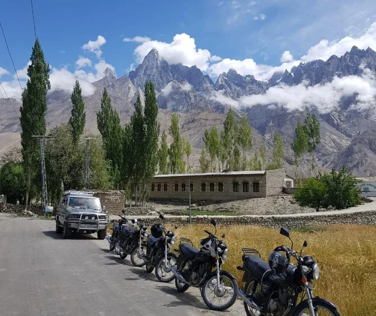 Our motorbikes Machlu Village.webp