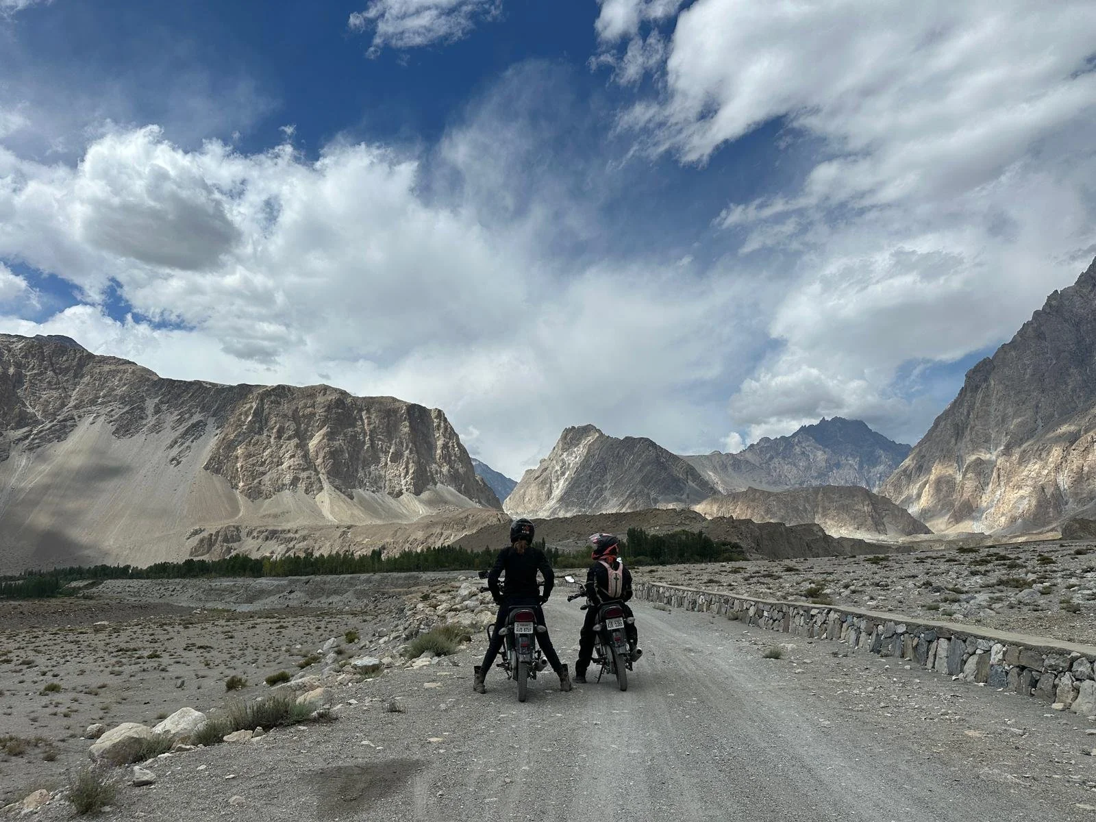 Exiting Shimshal facing Passu