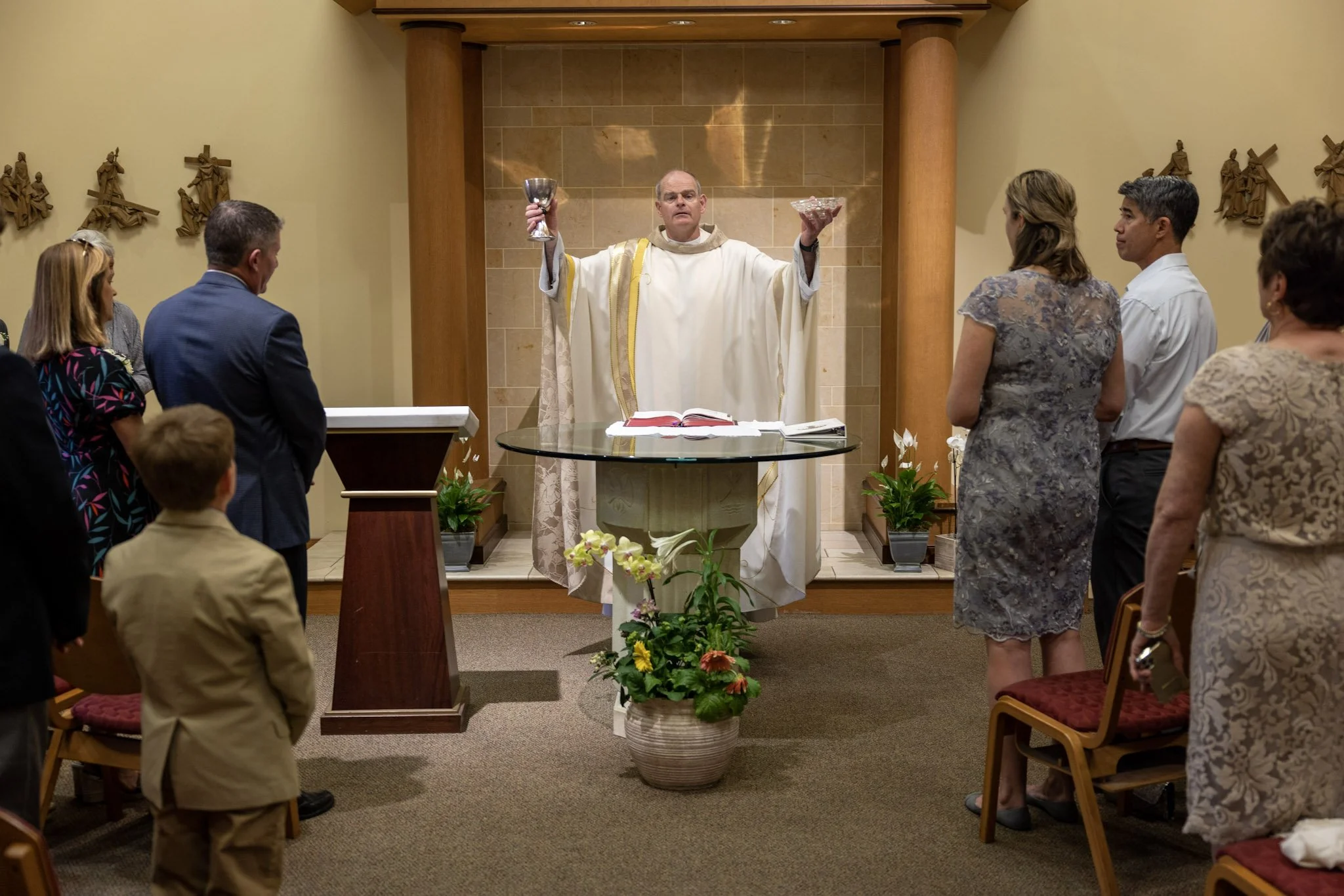 A priest officiating 