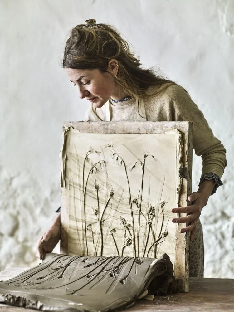 Katy Eccles of Imprint Casts revealing a botanical cast