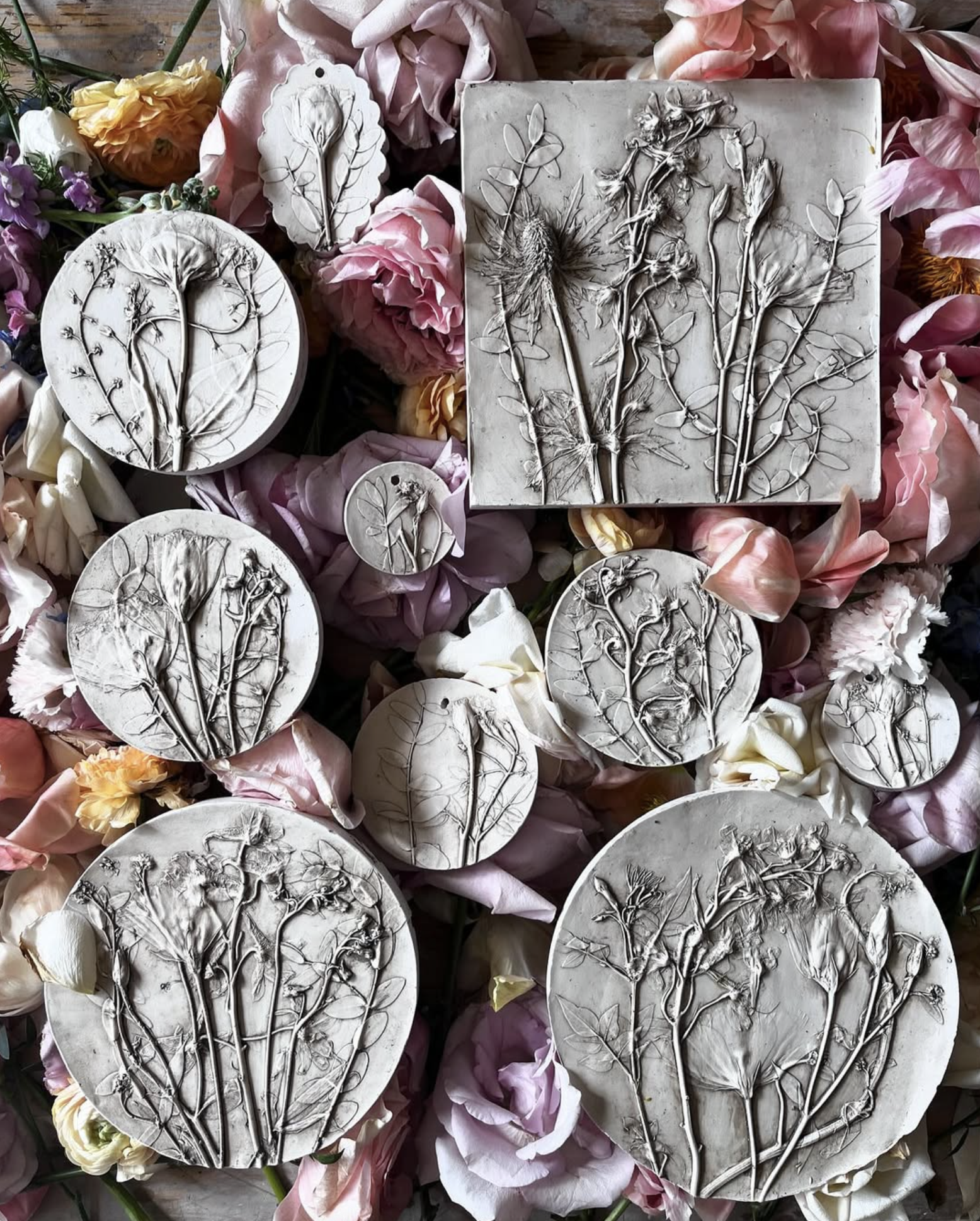 Wedding commission by Imprint Casts - bridesamaids' flowers