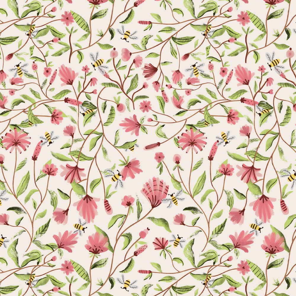 Spring_bees_Pink_patterm.jpg
