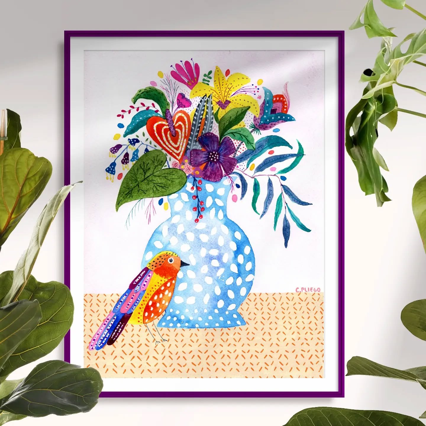 Happy Spring equinox 🌻🌸🪻🐦 or Autumn if you're in the Northern hemisphere! 
Here are some of my florals to celebrate 🥂 Six years ago, I started painting flowers during a long, grey winter to make my own Spring, and I never stopped 💜
.
Available 