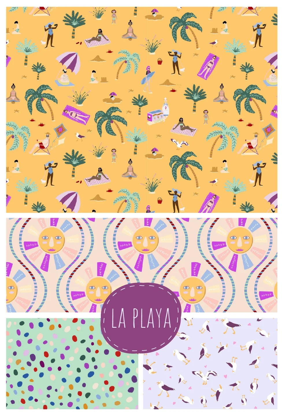 Available for Licensing - Beach Collection - Digital vector artwork by Cris Pliego for gift and stationery
