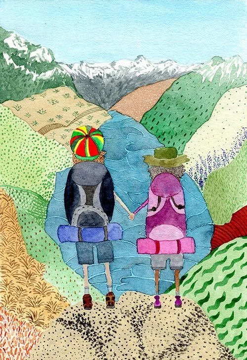 The Lovers - Watercolour artwork by Cris Pliego