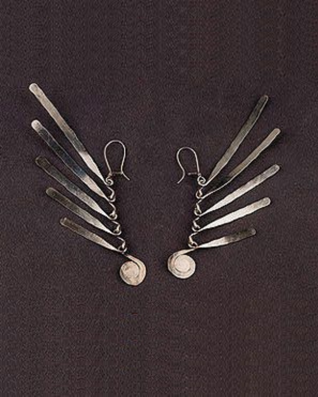 CALDER, SILVER EARRINGS