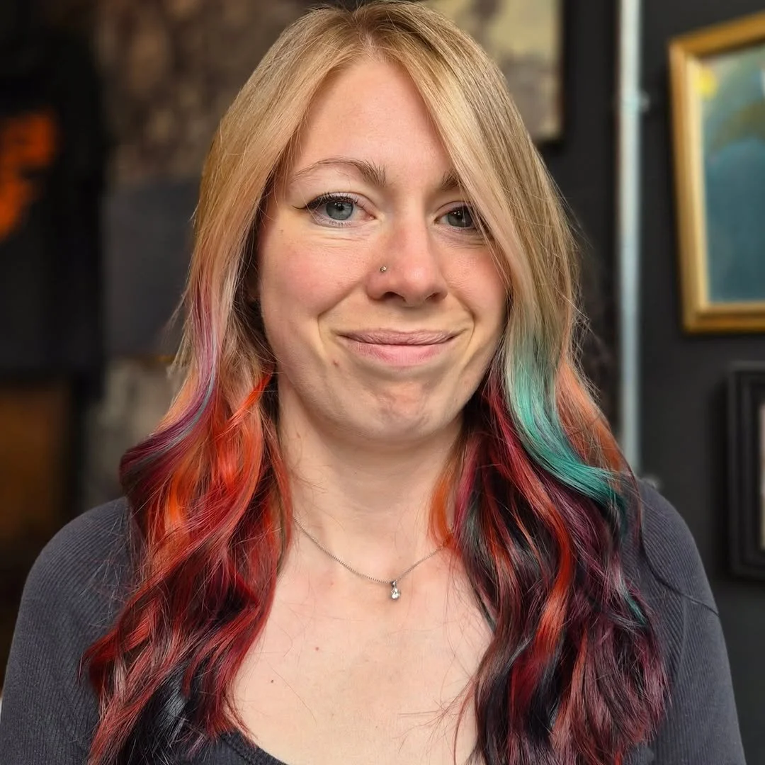 🐣 HAPPY EASTER FROM THE COVEN 🖤

What better way to celebrate a long weekend than with ALL the colours? ✨ 

@thehairwitchbristol created this jaw-dropping hidden rainbow, blonde up top with the most incredible burst of red, orange, teal and burgund