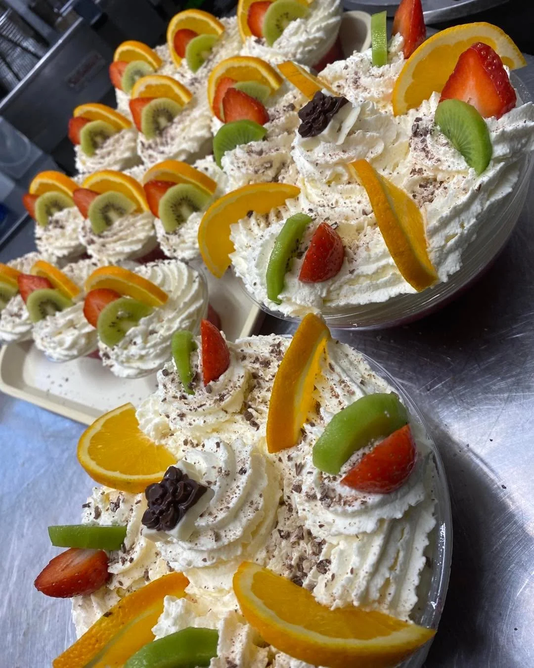 Here at village manor bakery this is how you know Christmas is coming. Large trifles are back out for sale in the shop today, or you can pre order over the festive period 🎄