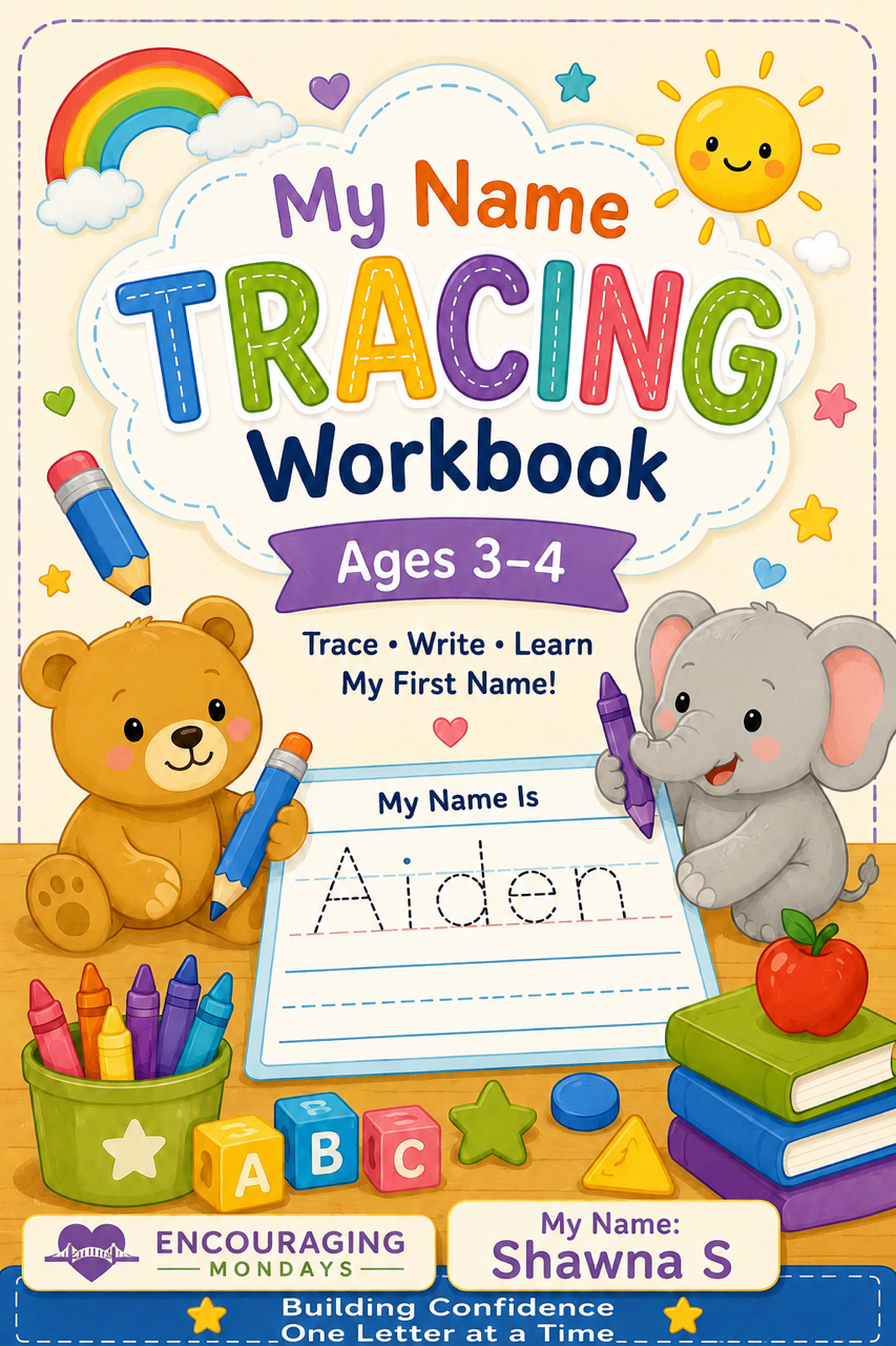 My Name Tracing Workbook (Ages 3-4)