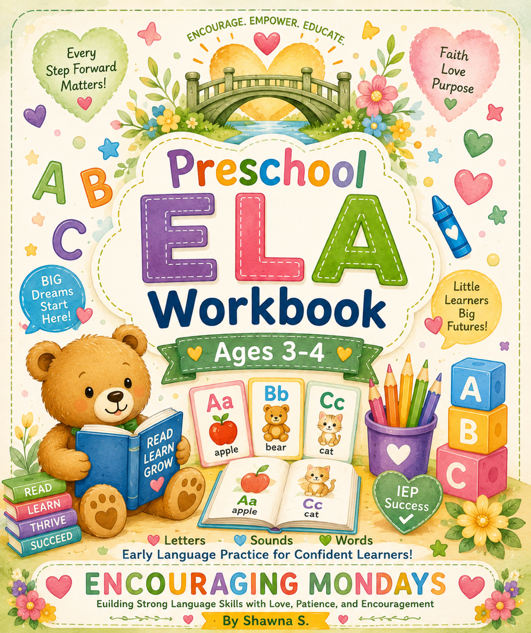 Preschool ELA Workbook (Ages 3-4)