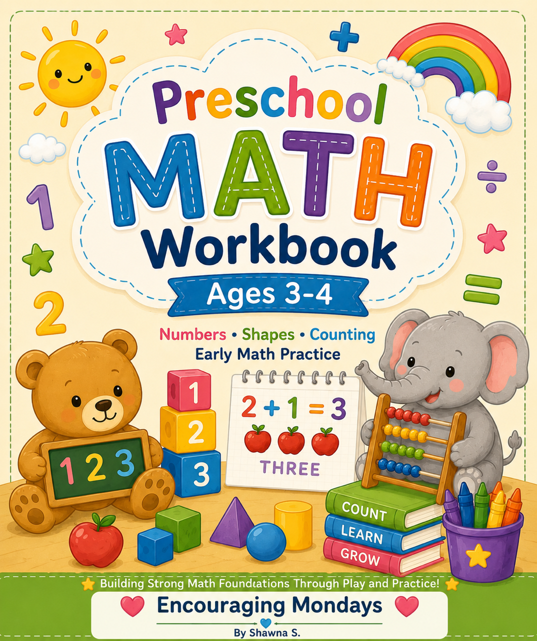 Preschool Math Workbook (Ages 3-4)
