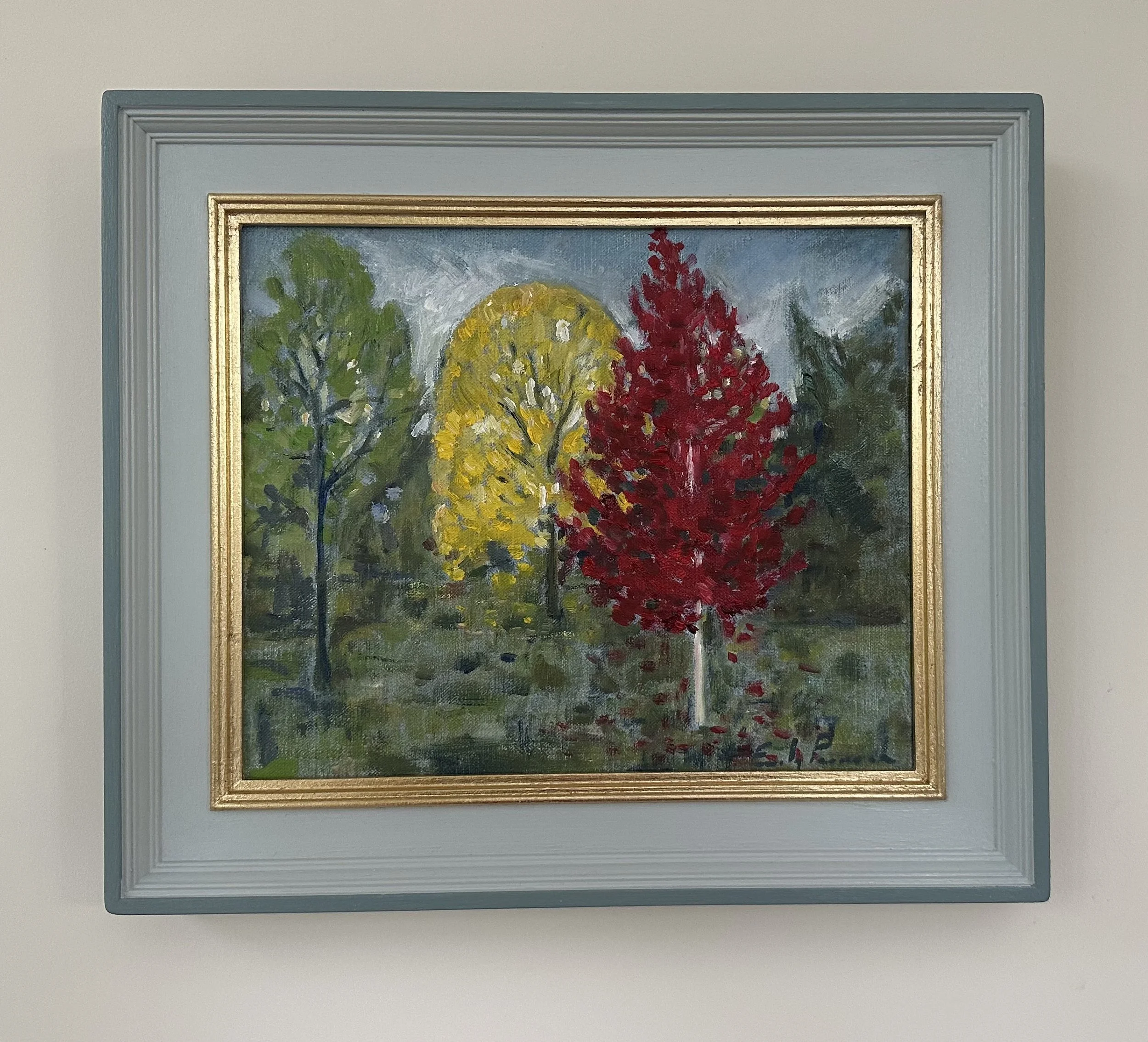 Trees at Kew Gardens, Oil on Canvas, 35x31cm, £430