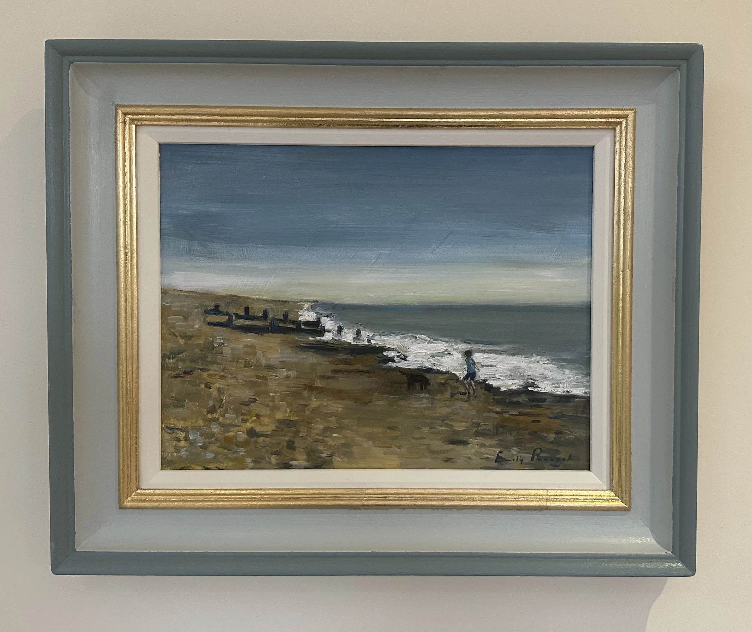 Chasing the Waves, Oil on Panel, 33x39cm,  £620