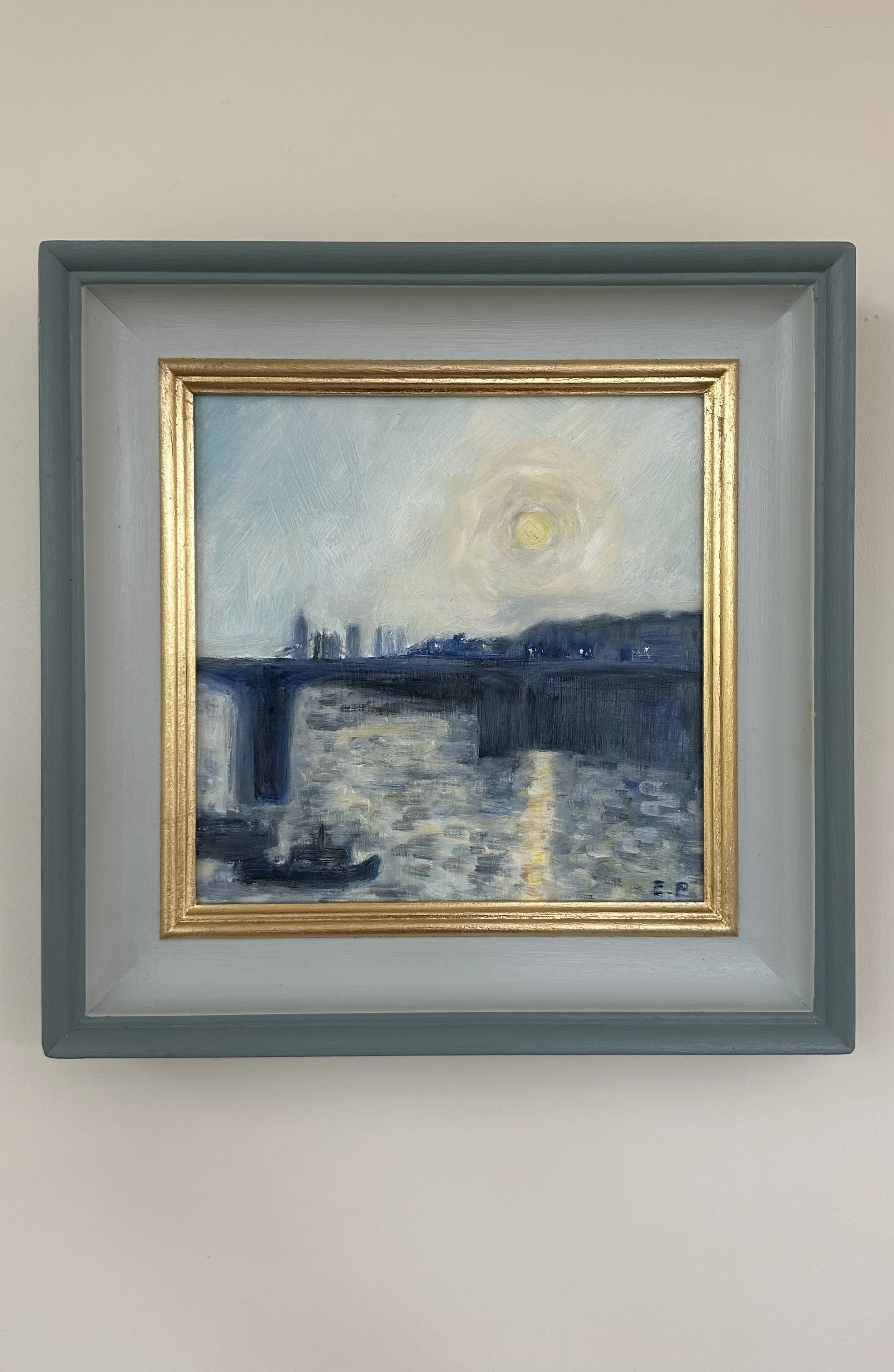 The Thames, Oil on Panel, 29x29cm, £380