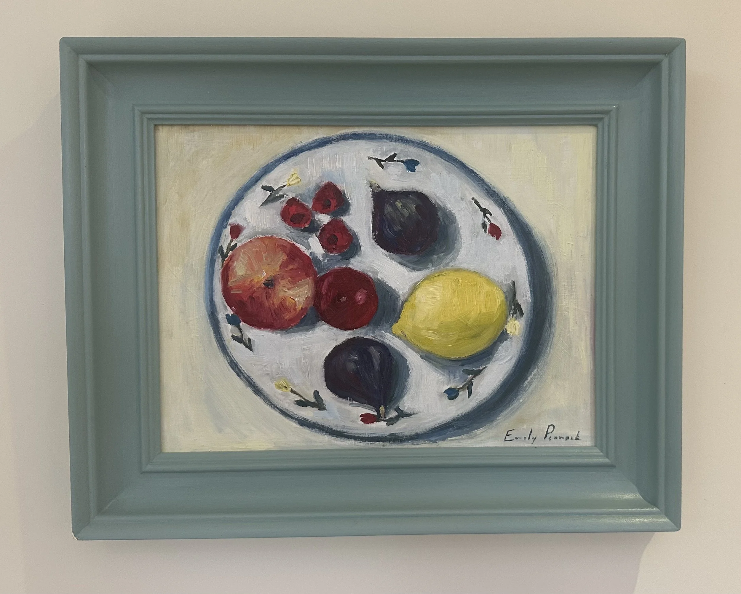 Fruits and Flowers, Oil on Panel, 31x39cm, £480