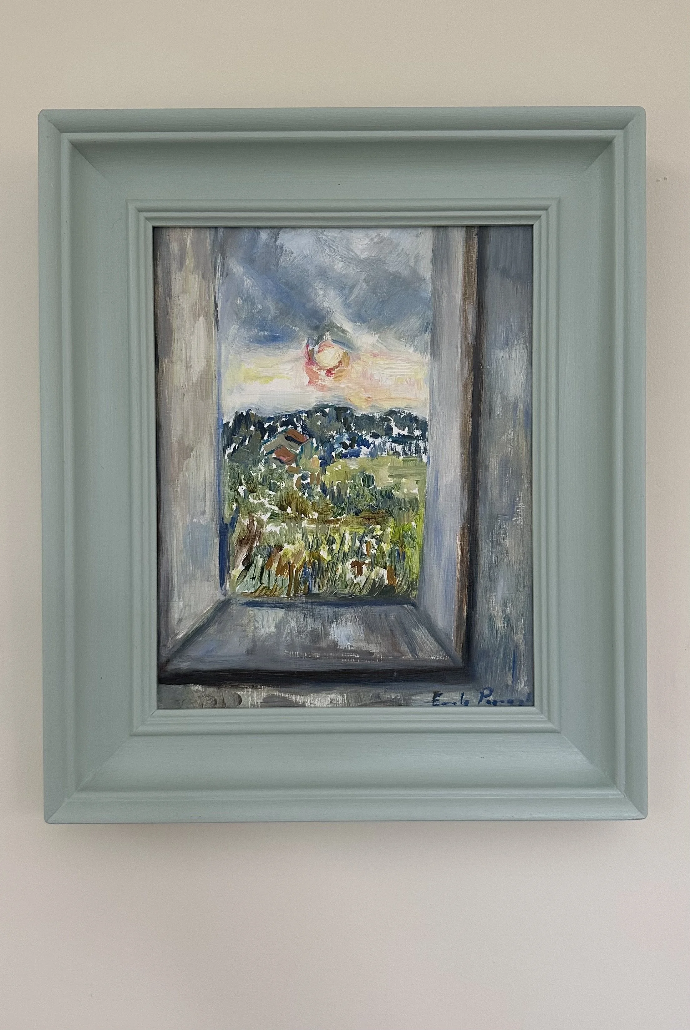 Sunrise, France, Oil on Panel, 39x34cm, SOLD