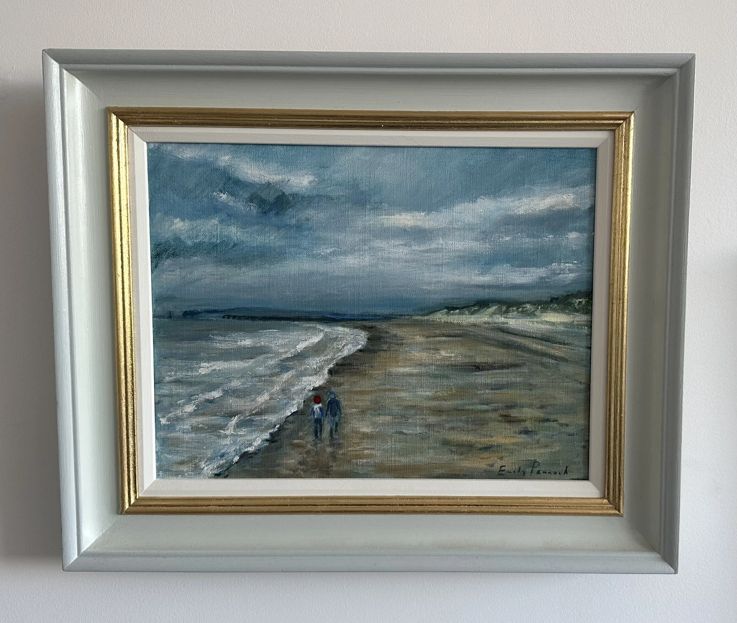 Beach Walk, Oil on Canvas, 38x47cm, £850