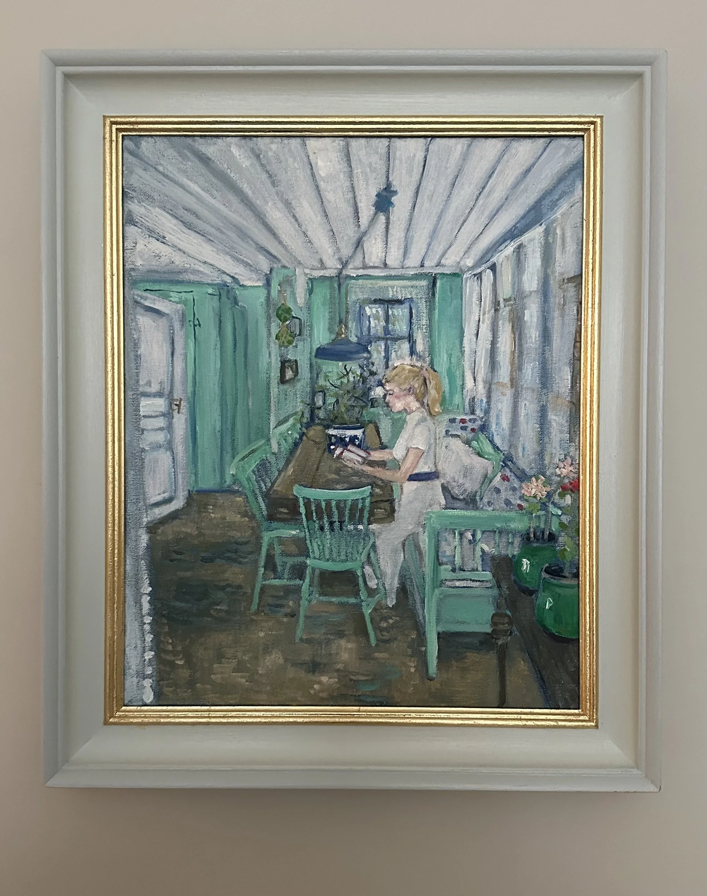 Summer in Sweden, Oil on canvas, 50x42cm, £1200