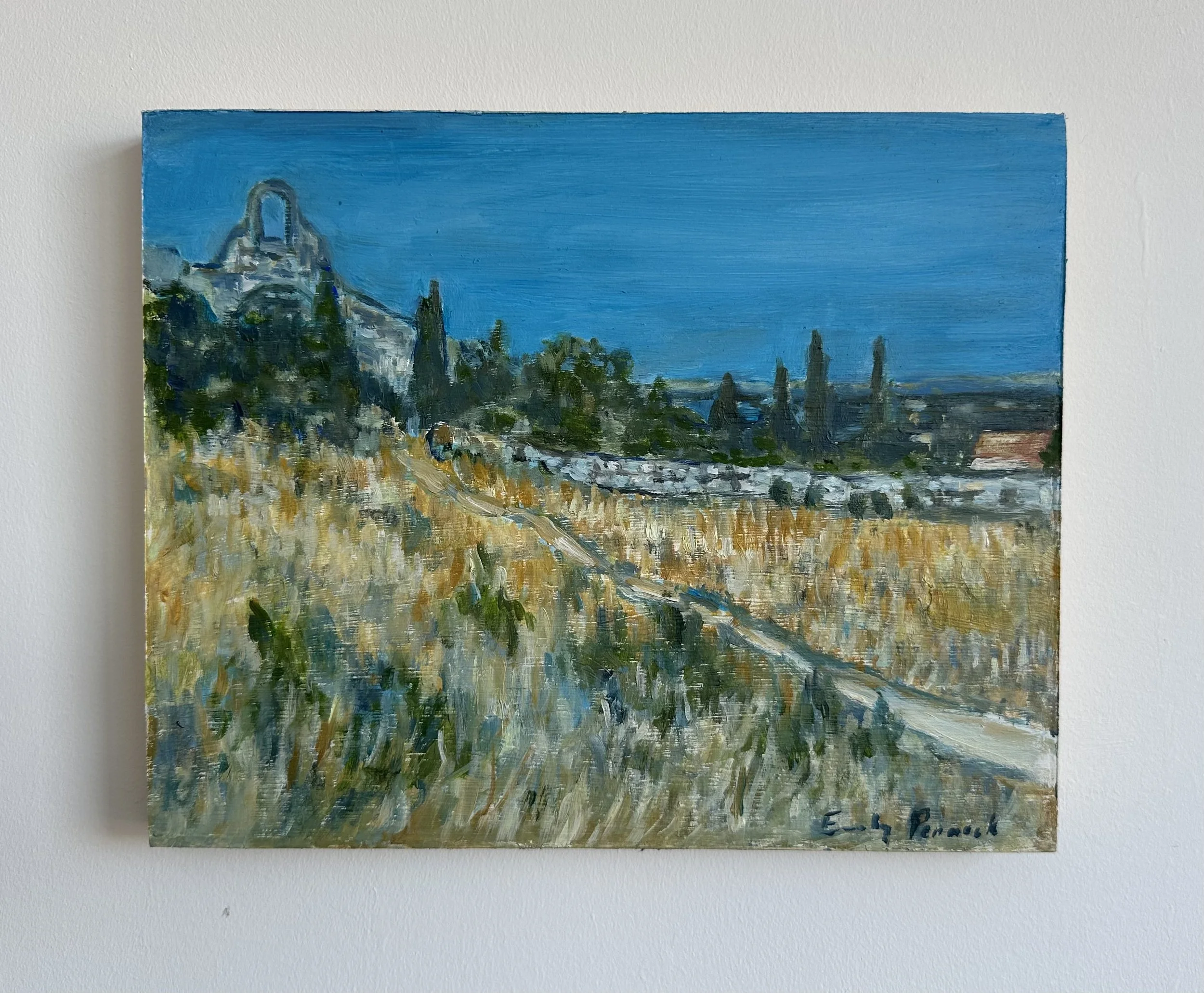 Summer in France, Oil on 2cm Deep Panel, 20x25cm, £380