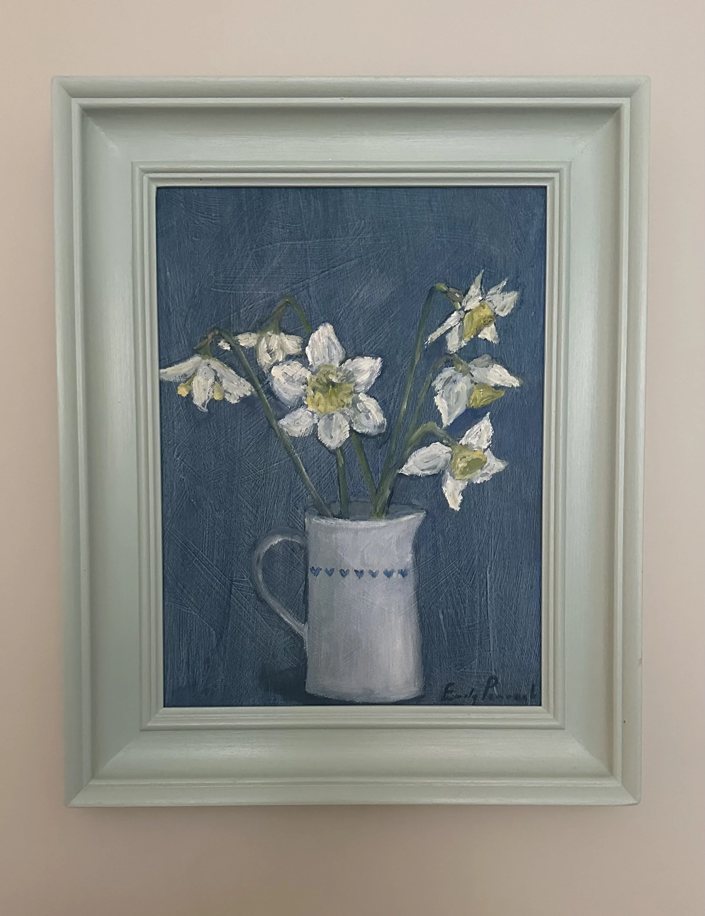 Daffodils, Oil on Panel, 32x39cm, £435