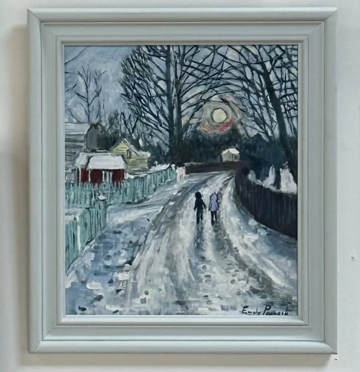 Winter Sun, Oil on Panel, 38x43cm, SOLD