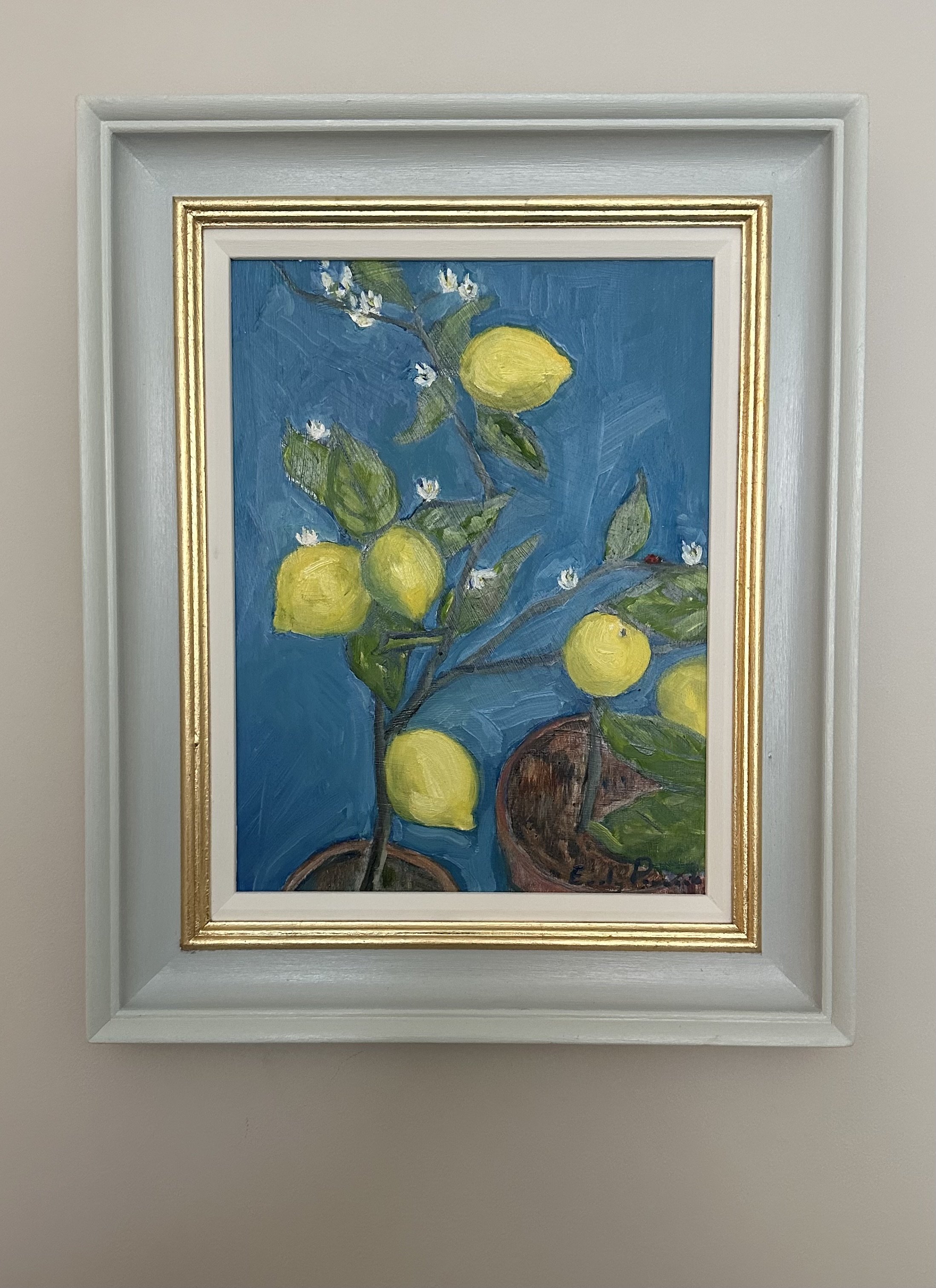 Lemon Trees, Oil on Panel, 34x42cm, SOLD