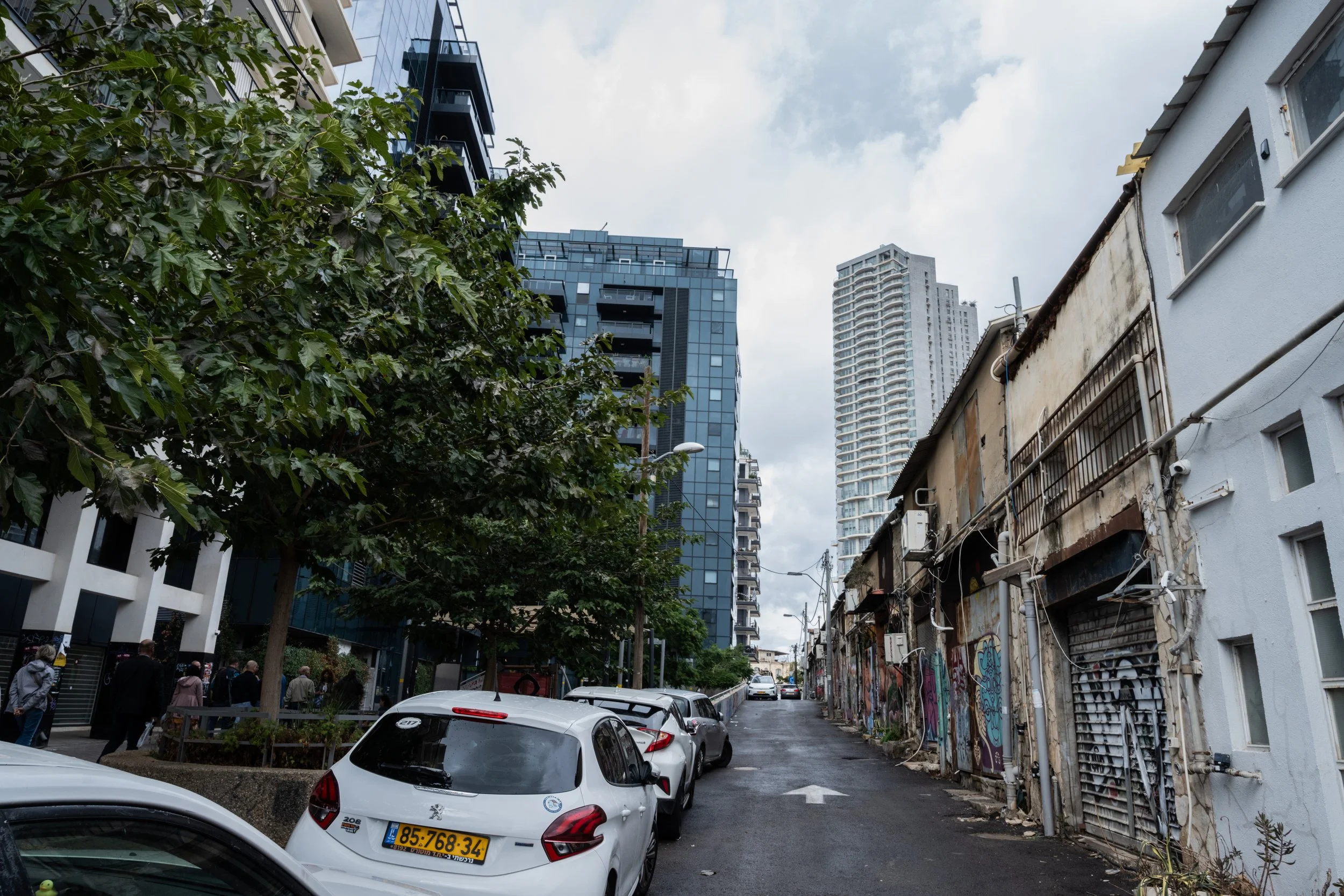 Narrow Tel Aviv street