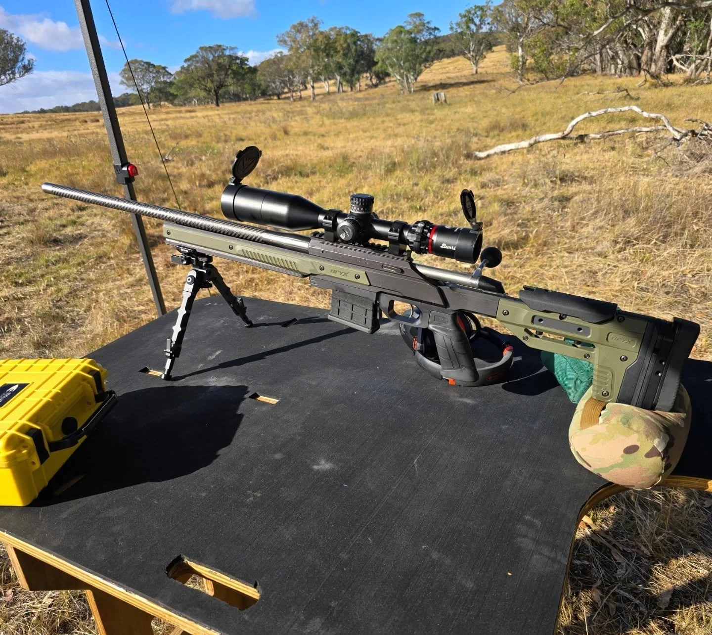 Breaking  in the barrel  on 5 inch gongs at 300m  #precisionshooting #mdt #223ackleyimproved #burrisoptics #mdtoryxchassis