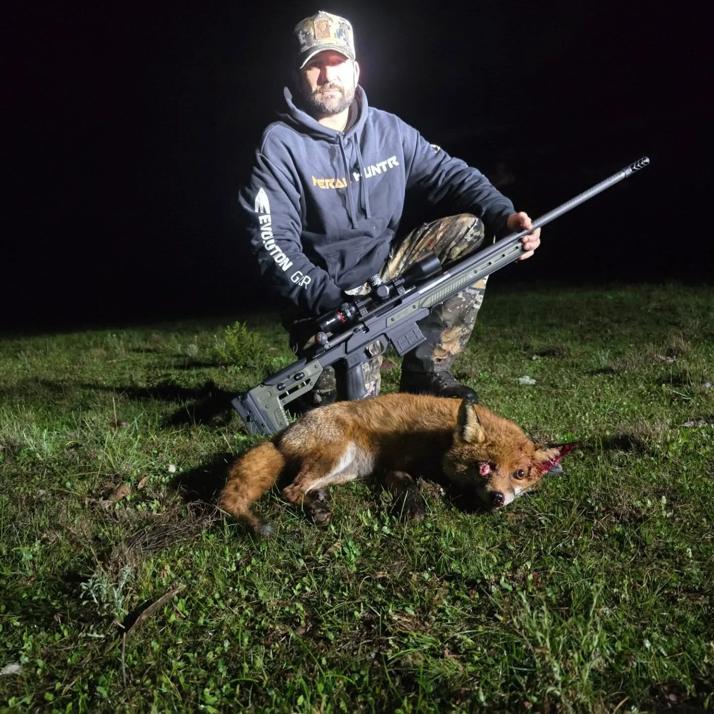 A 227m hole in one  and he blinked with the other #pestcontrol #hunting #evolutiongear #vermincontrol #feral