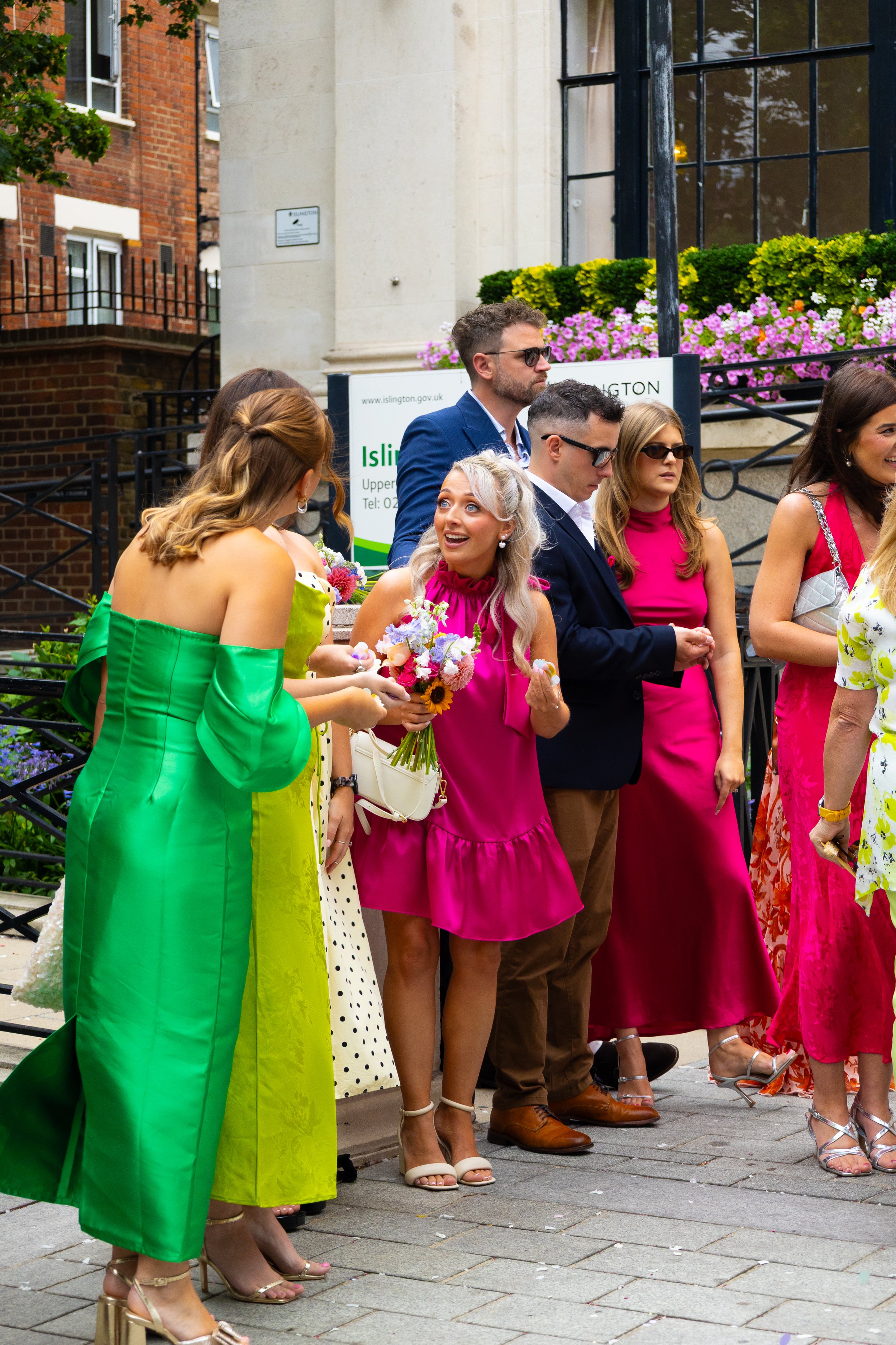 Joe & Georgia's Islington Town Hall Wedding run by Knot & Co. Wedding Planning, based in somerset, Funky Formal Dress Code