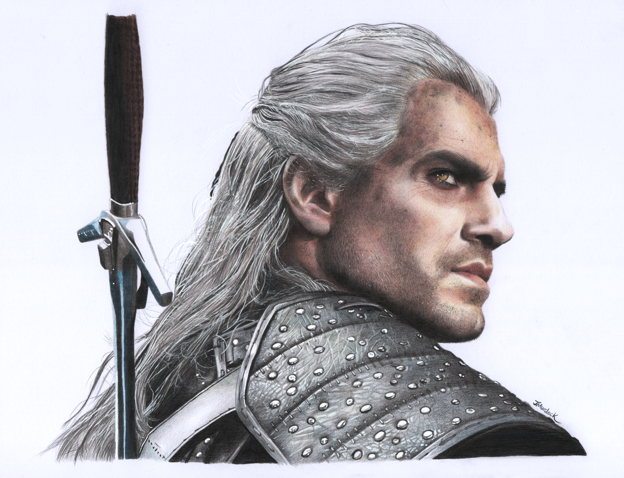 Geralt of Rivia - Traditional Art