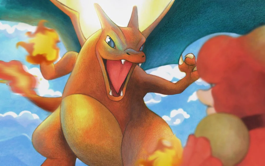 Charizard vs Magmar - Traditional Art