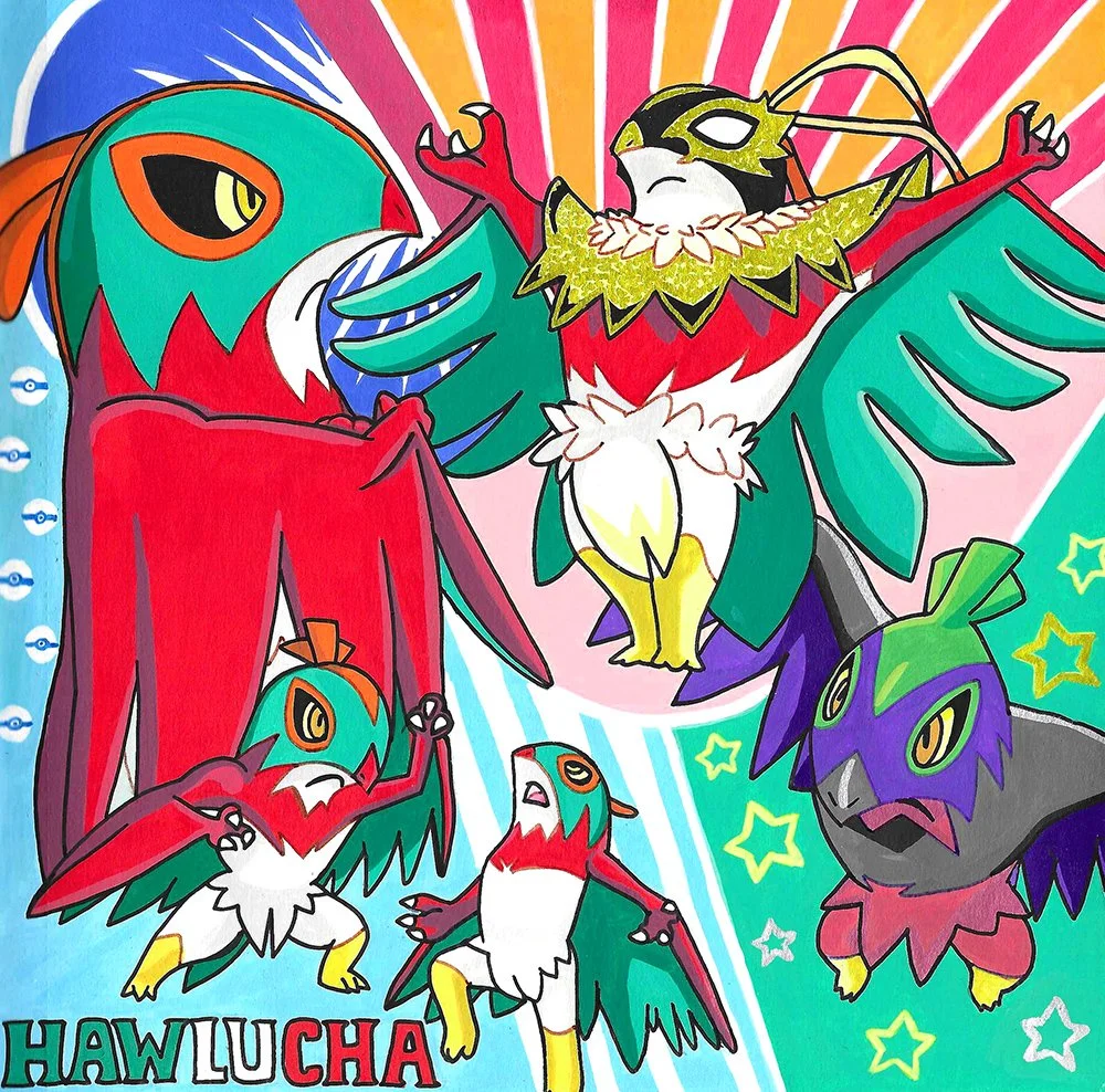 Hawlucha - Traditional Art