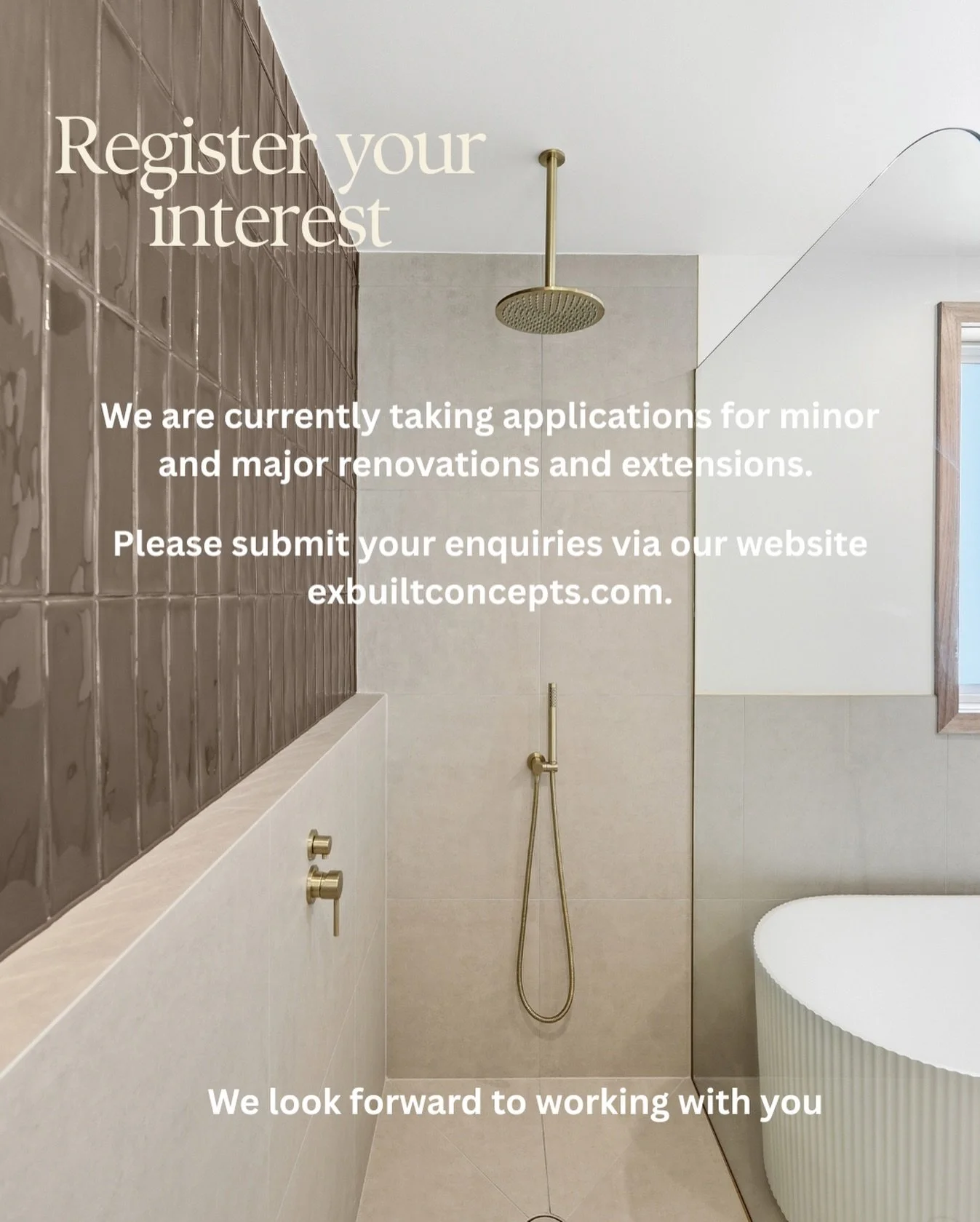 Register your interest, head to our website👇🏽

exbuiltconcepts.com