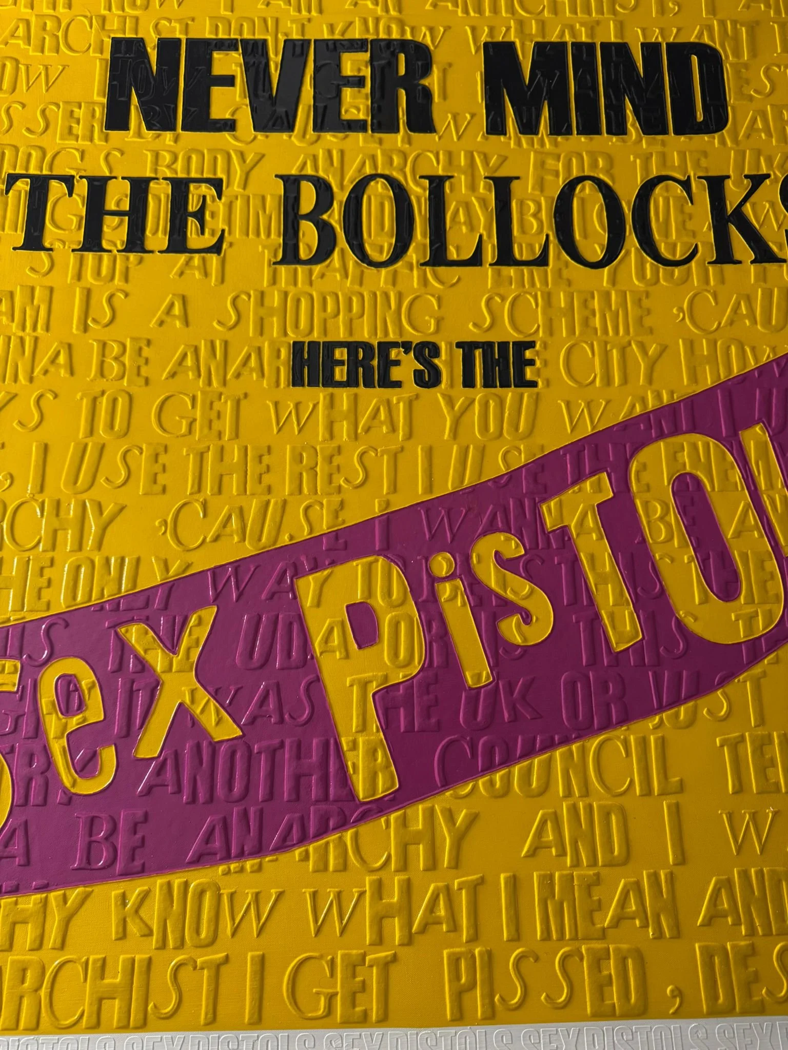 NEVER MIND THE BOLLOCKS-ANARCHY -NICK DILLON