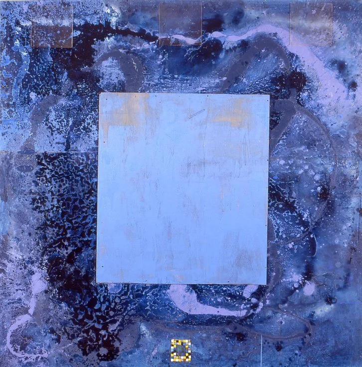 senza titolo – tecnica mista su tavola, 160x160 1996