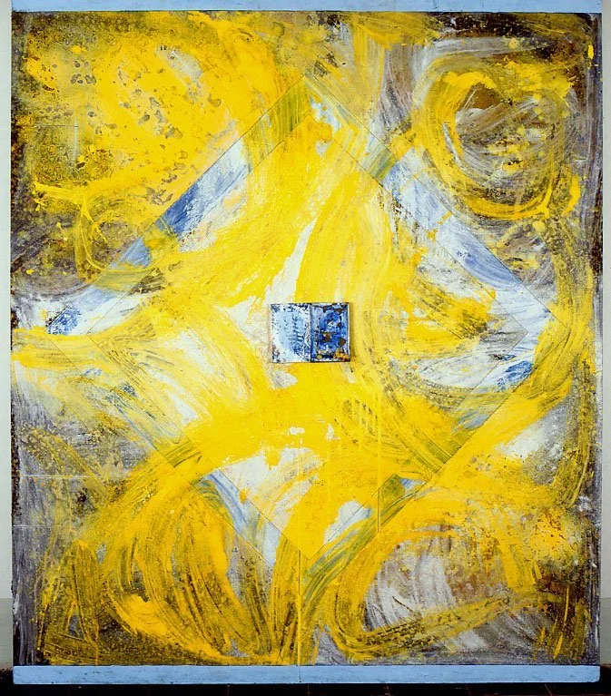 senza titolo – tecnica mista su tavola, 160x160 1992