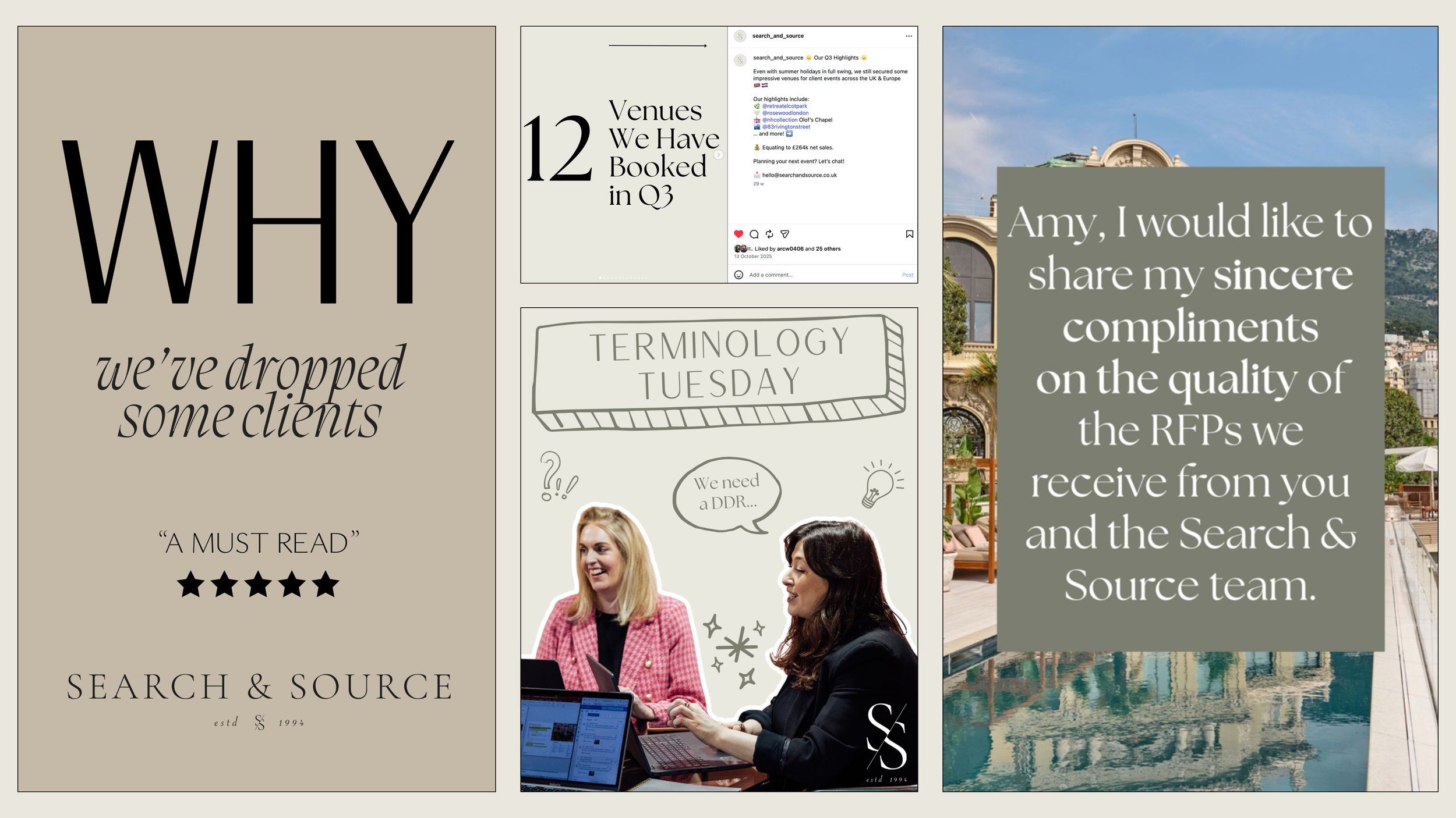 Search & Source: Social Strategy & Content