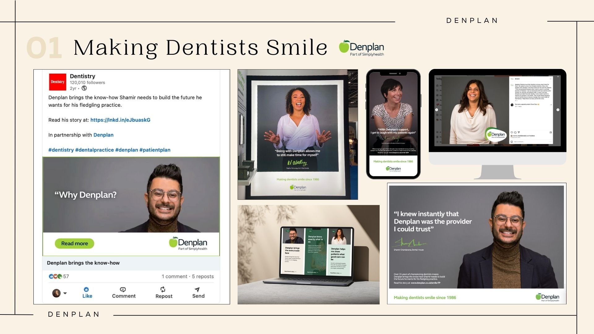 Denplan: Integrated Marketing Campaign visuals