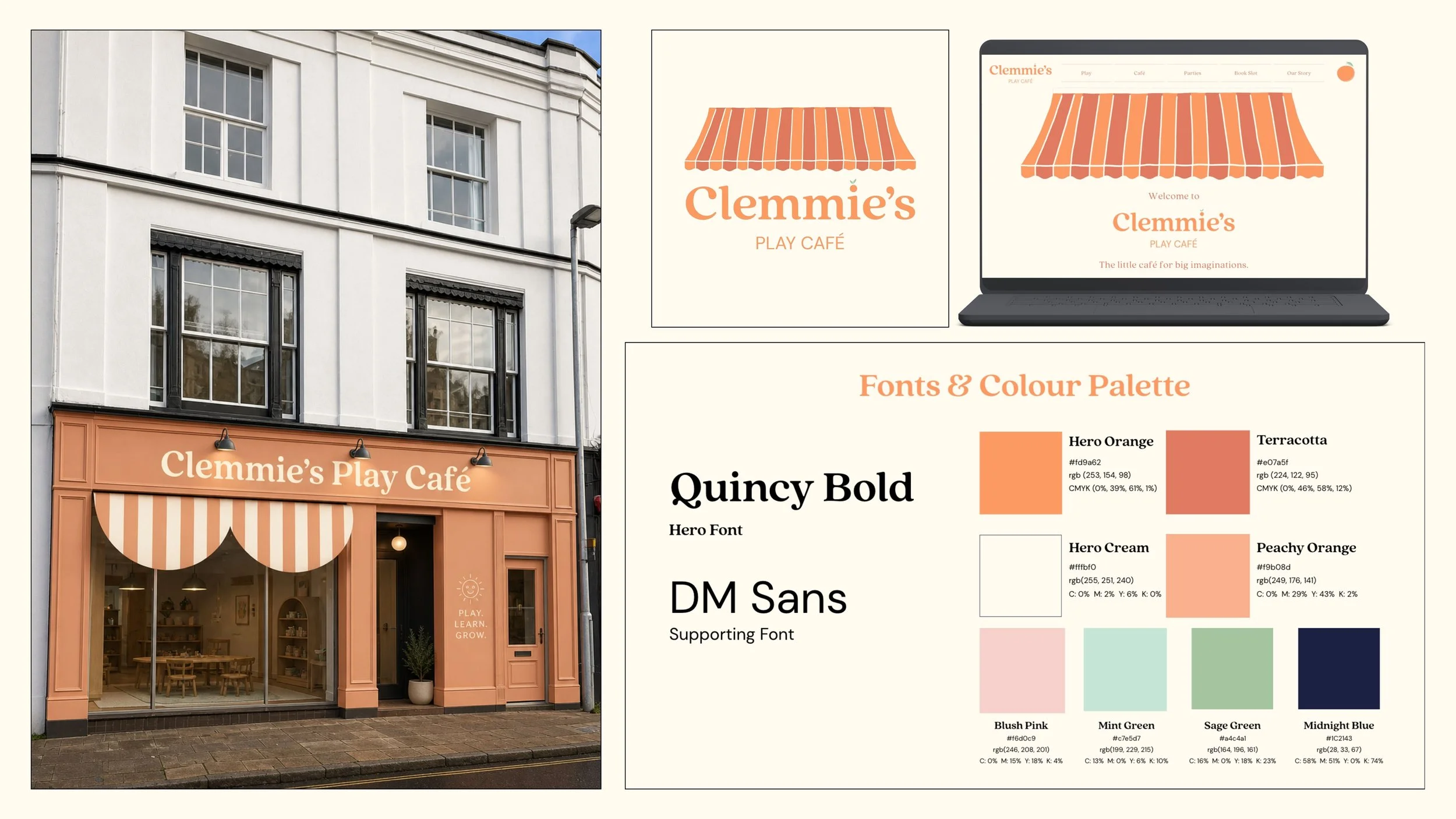 Clemmie's Play Café: Full Brand Creation