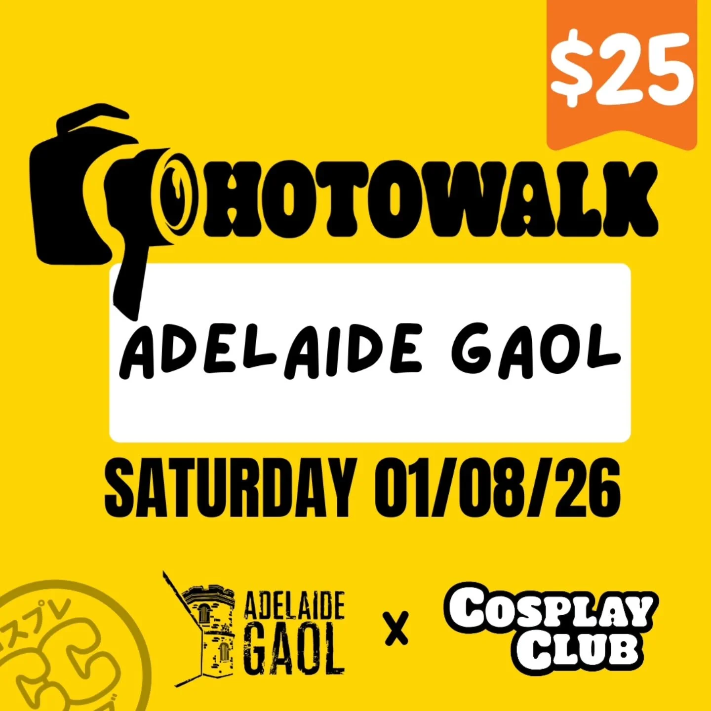 Join us at Adelaide Gaol for a spookily awesome afternoon of photography, fun and community.

Our professional photographers are the amazing:

-Cardeas Photography

-Ham Cosplay Photography

-Hey Cammie Photography

-OnlyRamDam Photography

-WGR Phot