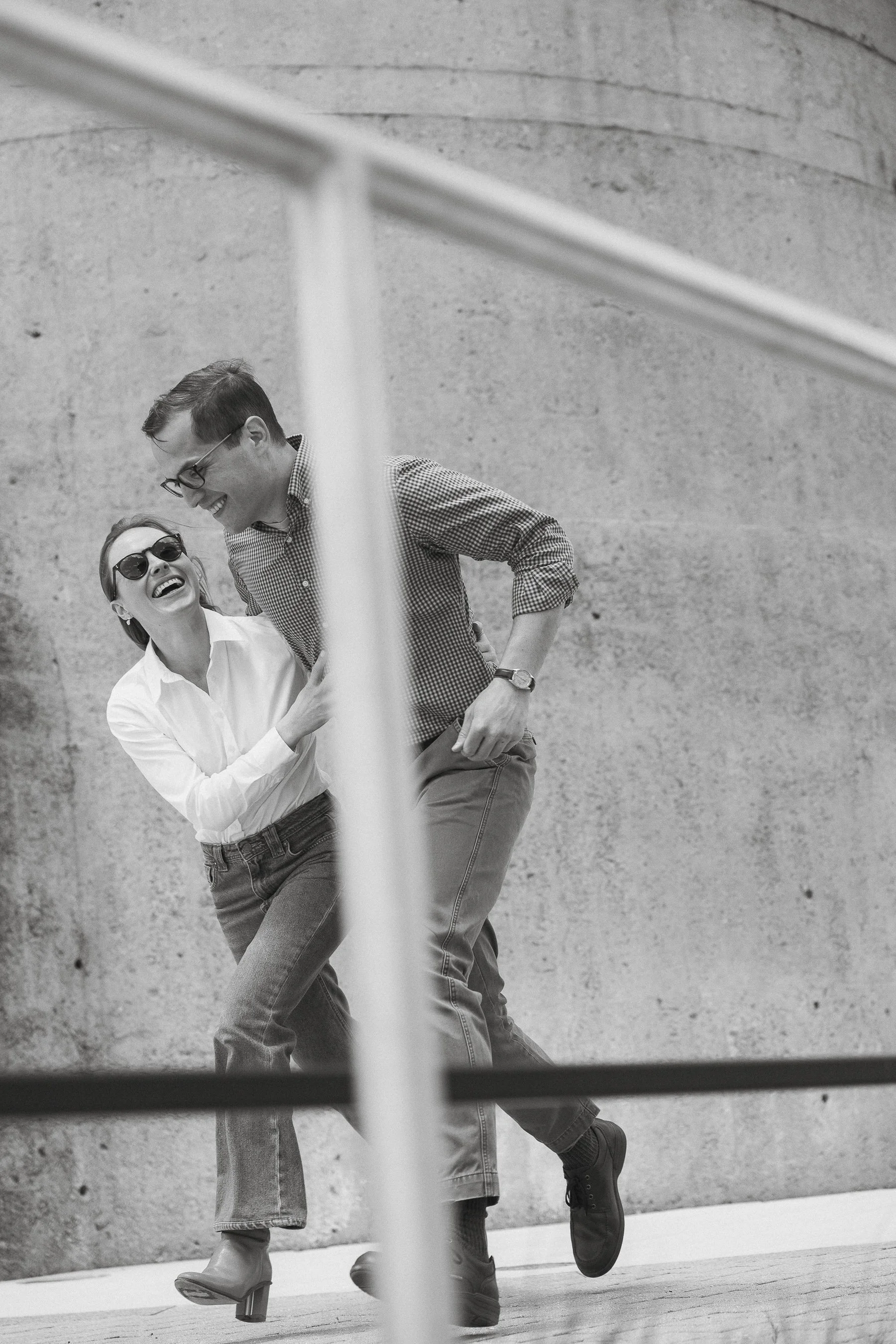 Fun Washington D.C. engagement portrait