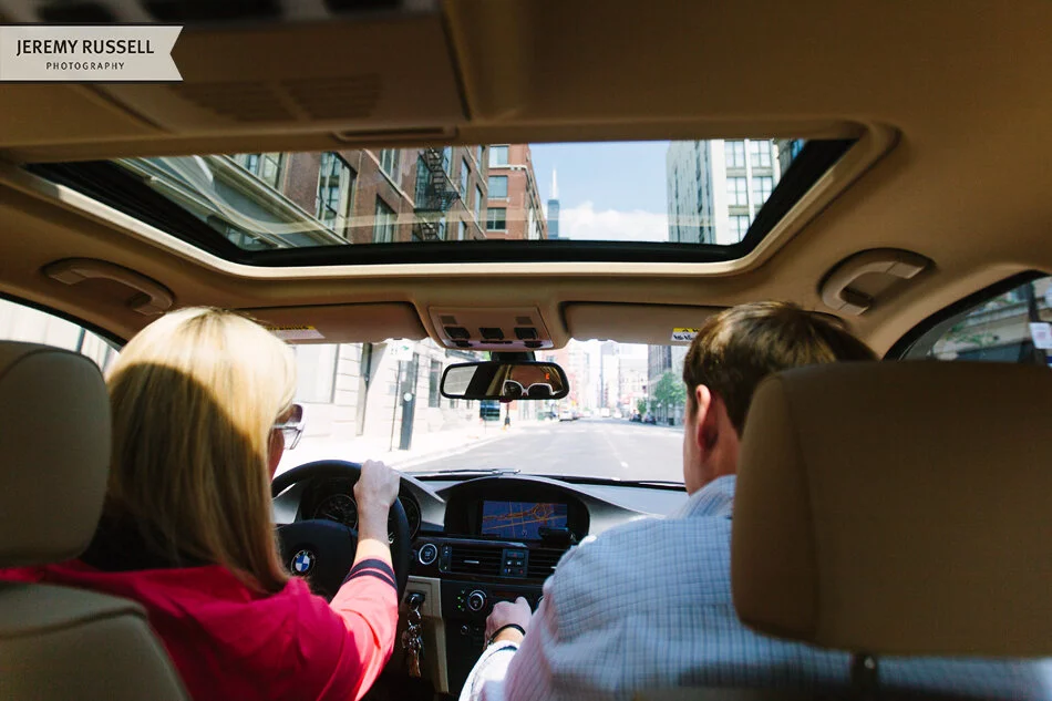 sarah + ryan / destination engagement session / chicago