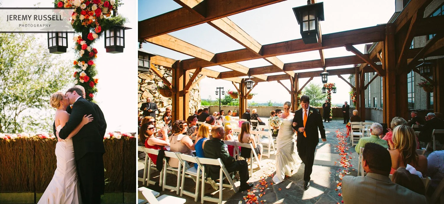 Wedding ceremony in Asheville, NC
