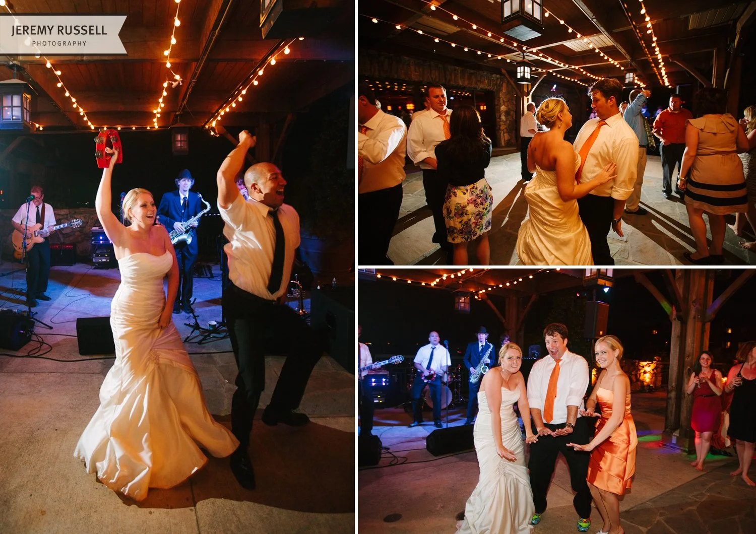 Fun wedding reception at Grove Park Inn