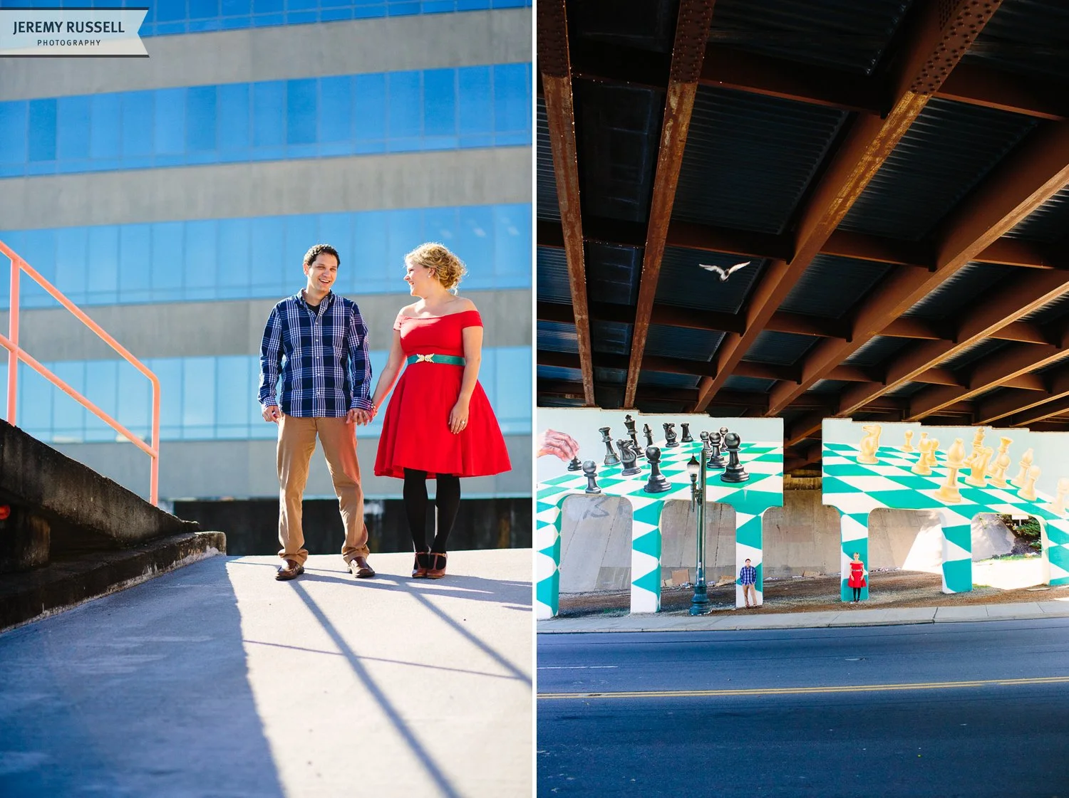 Downtown Asheville engagement session
