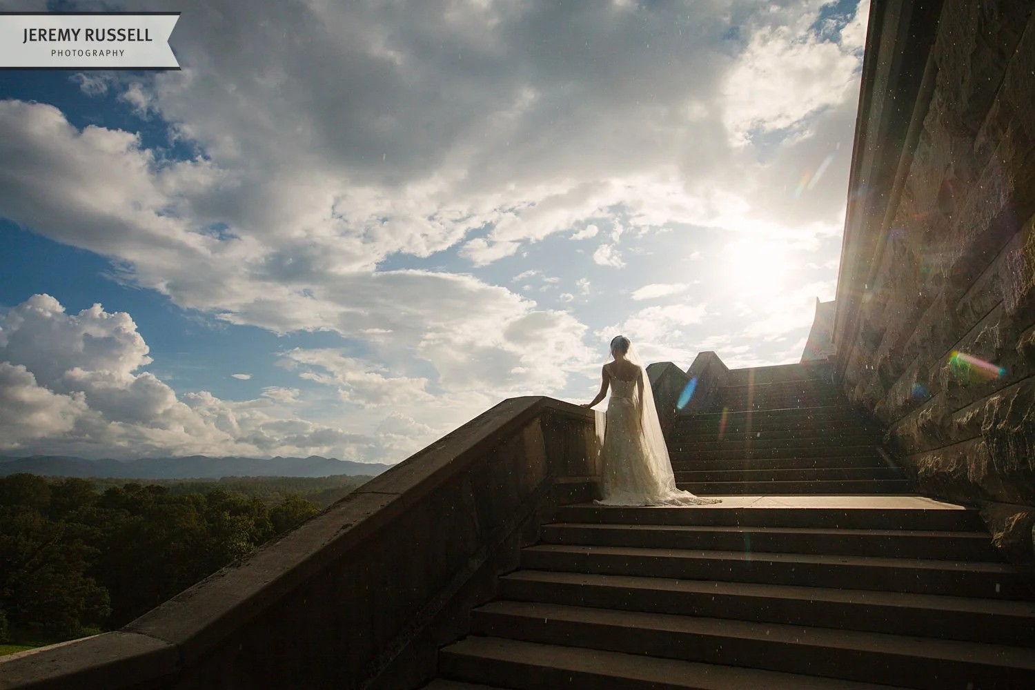​Bridal portrait at the Biltmore Estate in Asheville