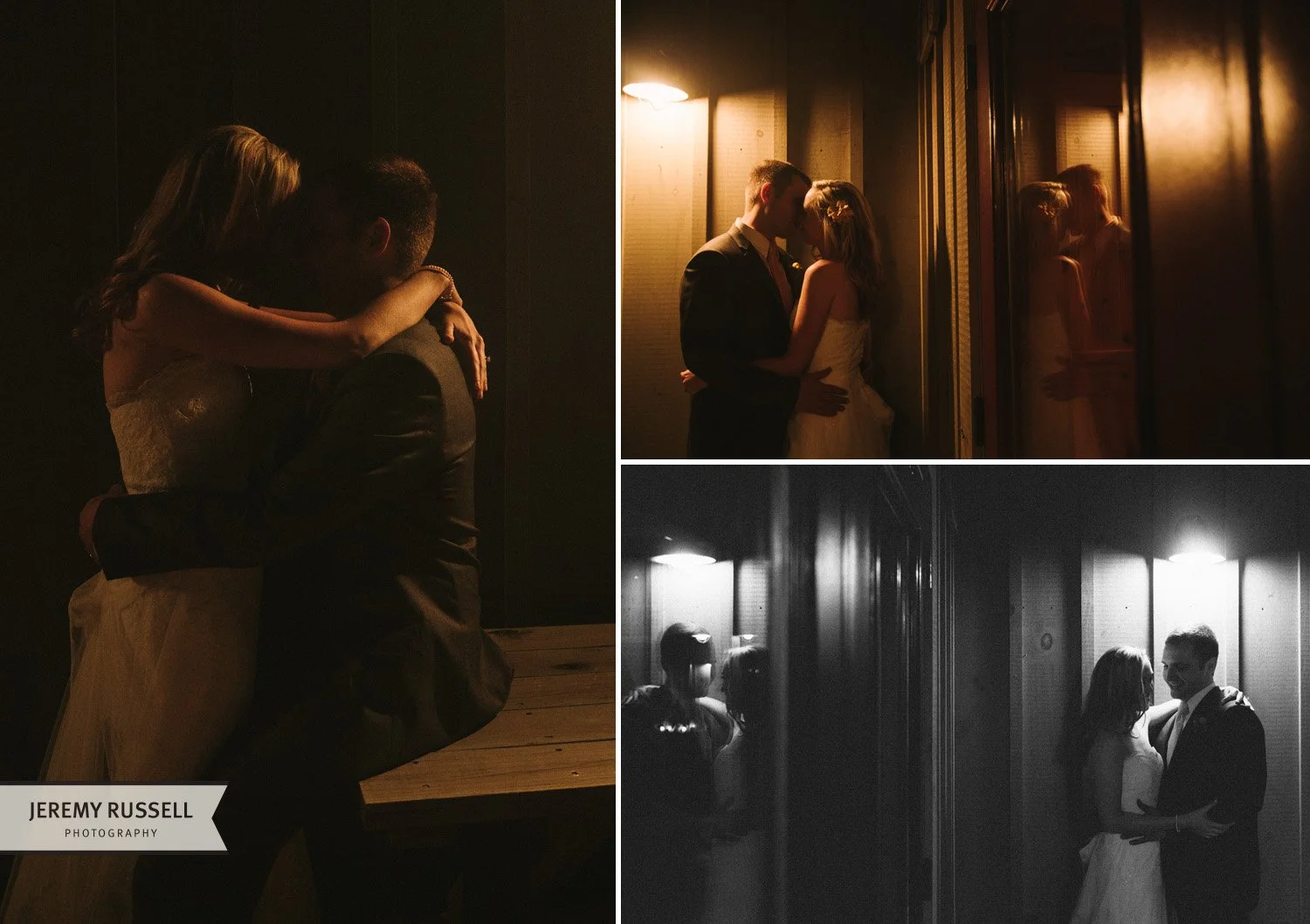 Bride and groom night portraits​