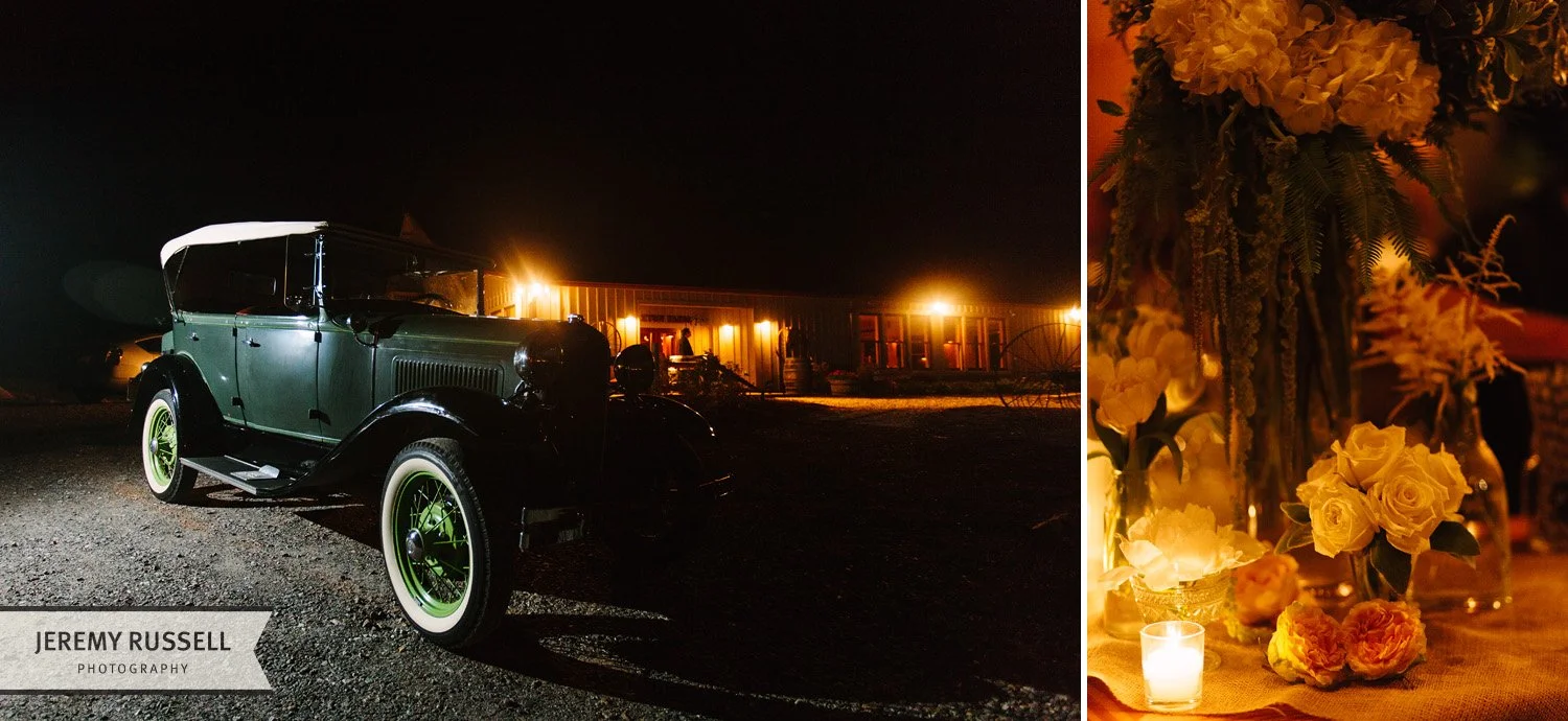 Classic car at Claxton Farm​