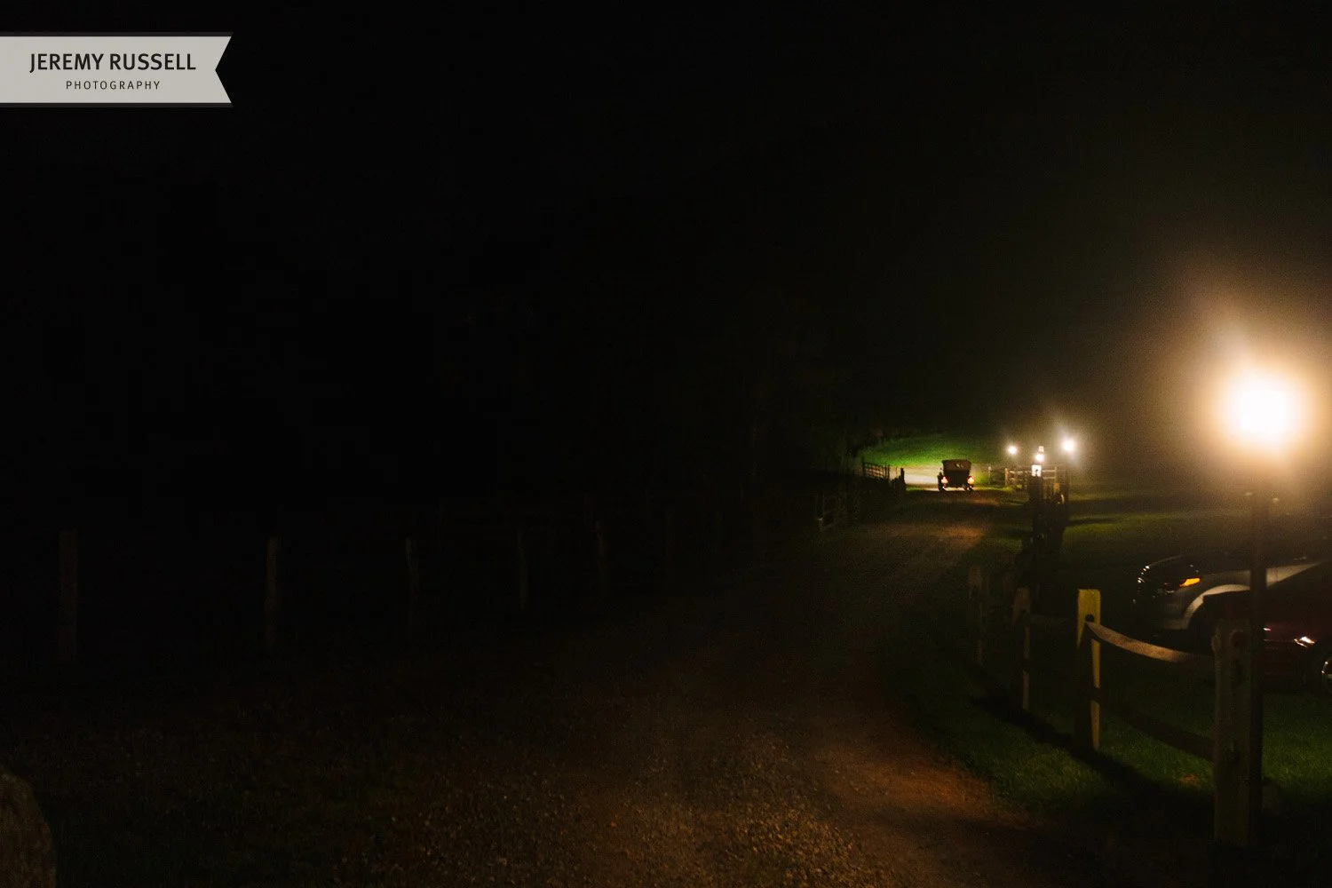 Classic car leaves Claxton Farm​